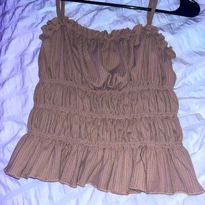 Runched tank top